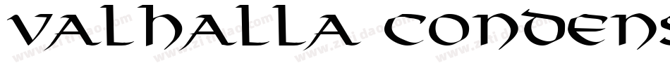 Valhalla Condensed Bold字体转换